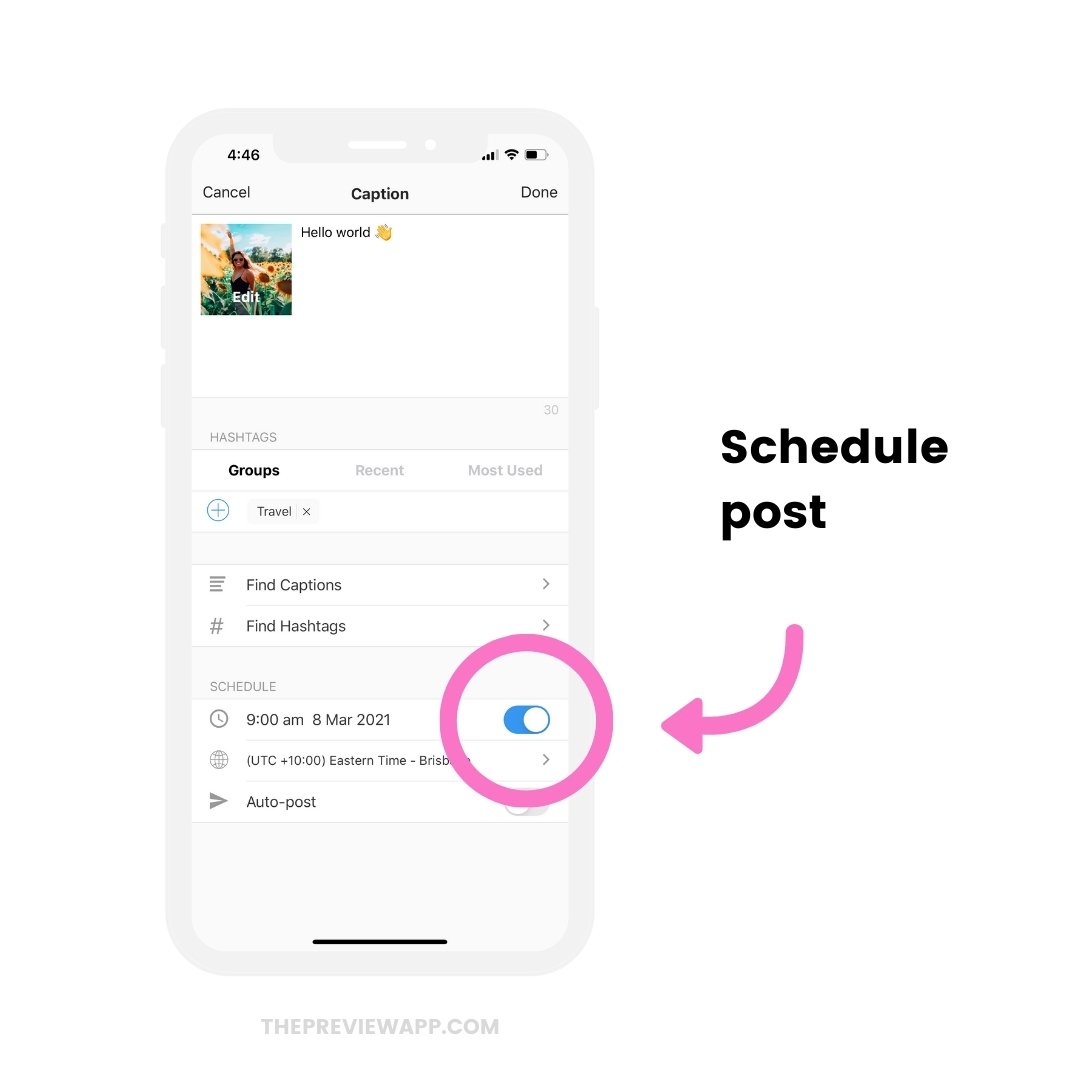 how-to-automatically-schedule-instagram-posts-preview-6 Schedule Post button in Preview app
