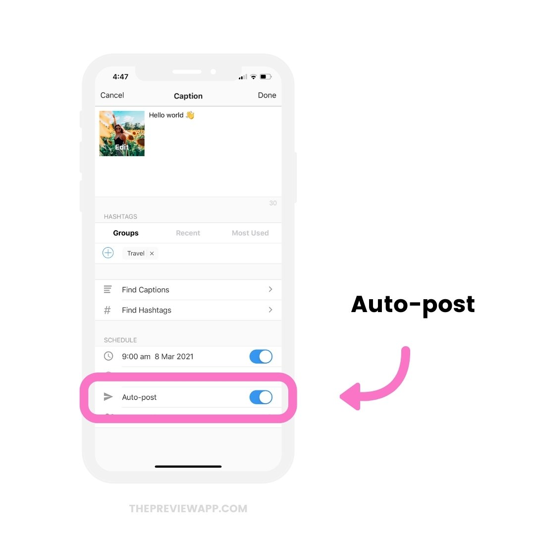 how-to-automatically-schedule-instagram-posts-preview-7 Auto-post button to automatically schedule Instagram posts with Preview