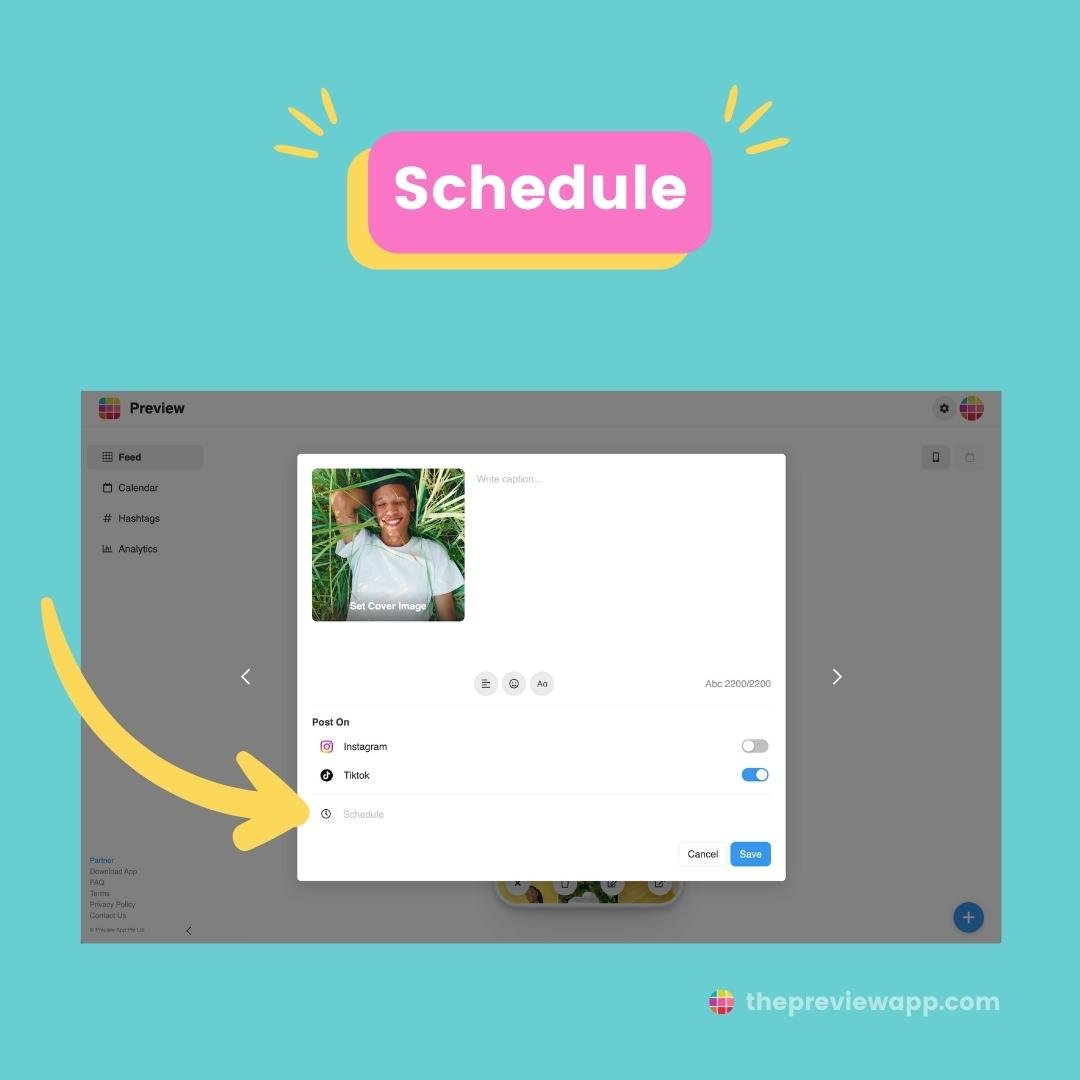 schedule tiktok