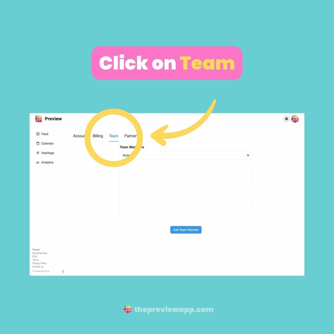 how-to-share-preview-app-feed-team-12 How To Share your Preview Feed with your Team