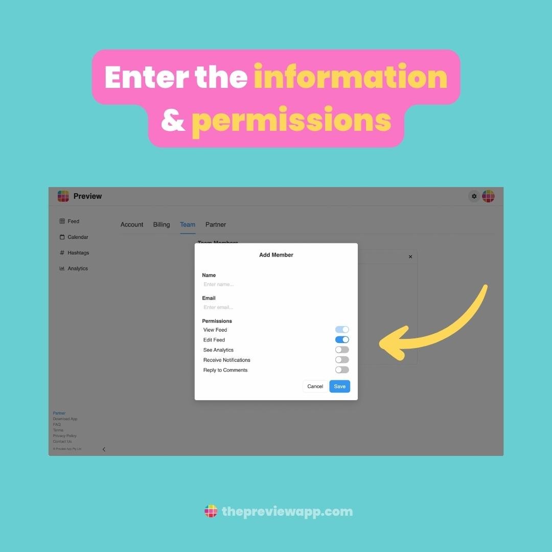 how-to-share-preview-app-feed-team-14 How To Share your Preview Feed with your Team