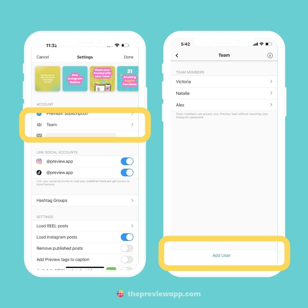 how to use preview app instagram feed