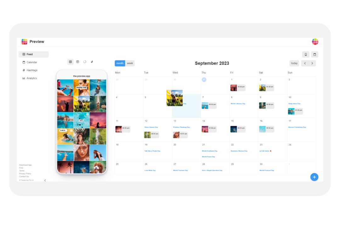 how to use preview app instagram feed