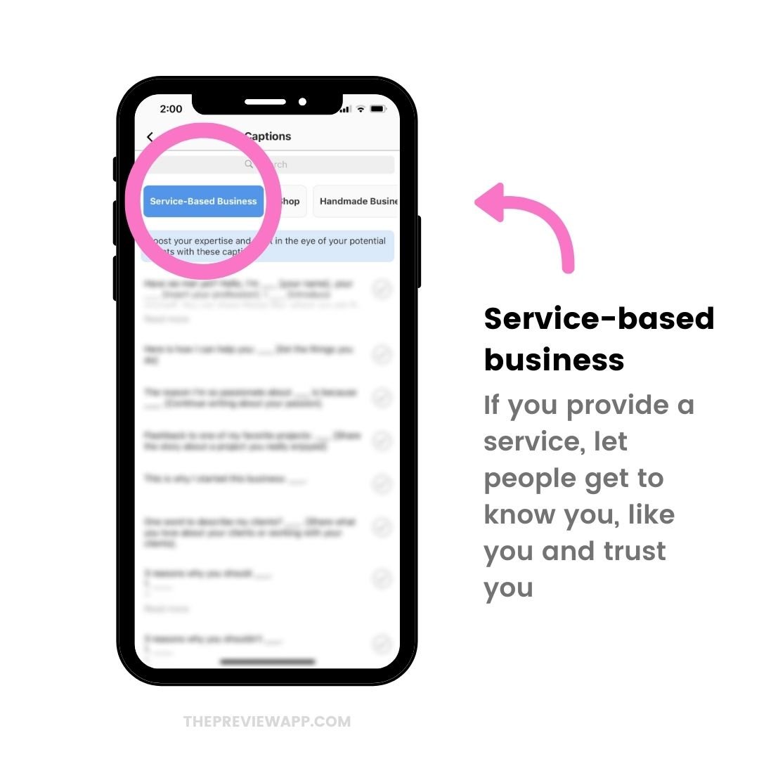 Instagram captions for business
