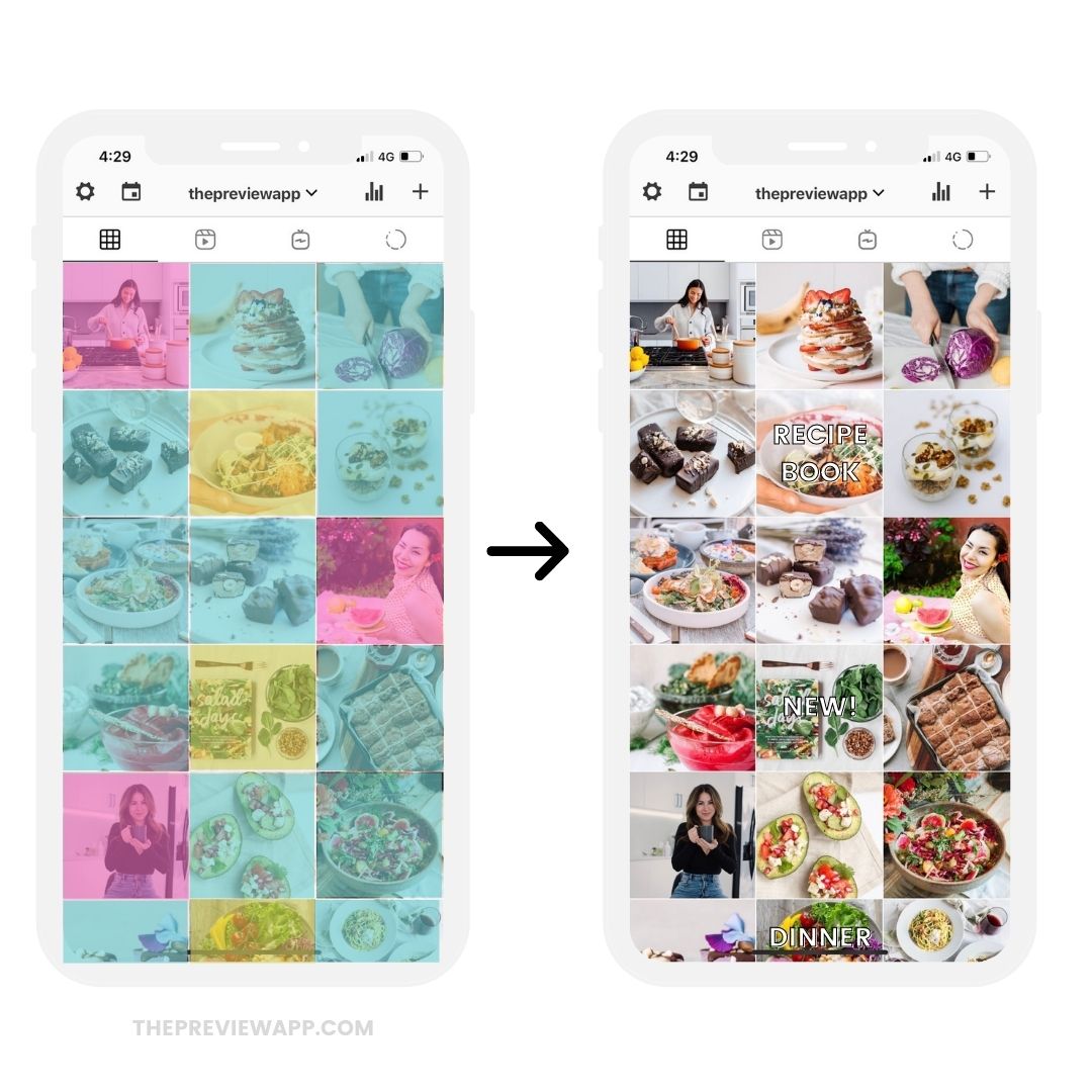 instagram feed template