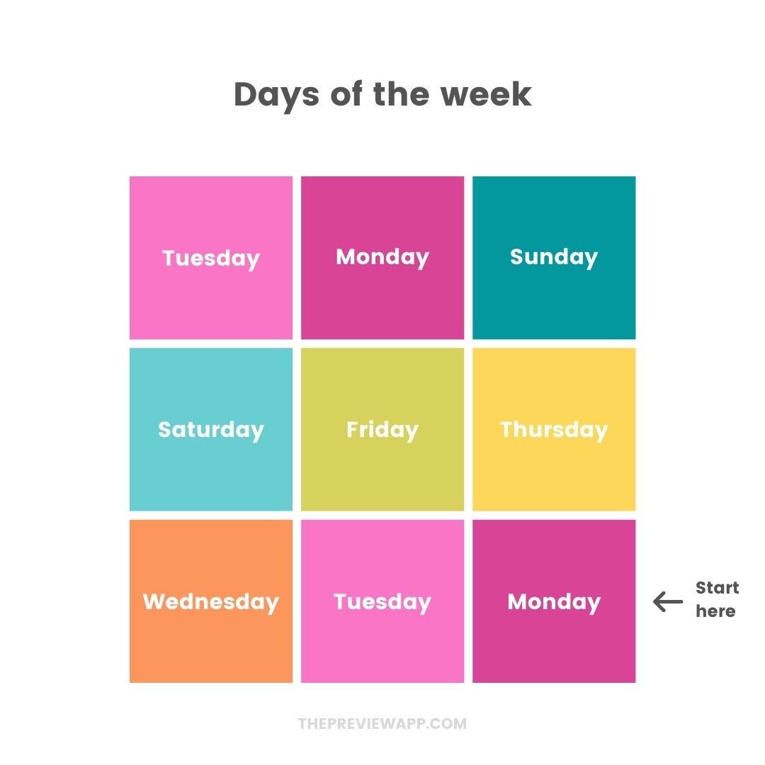 instagram feed template